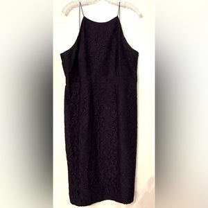 J. Crew navy lace dress